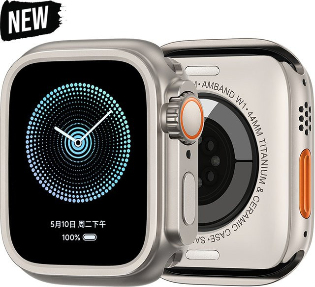 CAOWTAN Schutzhülle für Apple Watch, Titan, Gold, Unisex - Bild 1