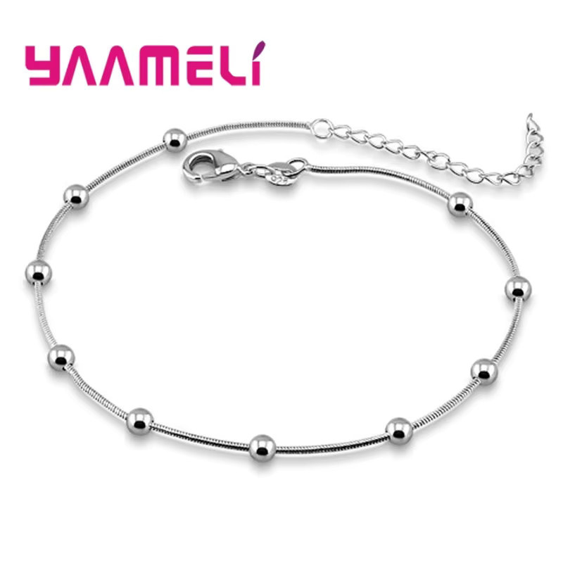 YAAMELI Fußkette 925 Silber, Damen, Böhmen - Bild 2