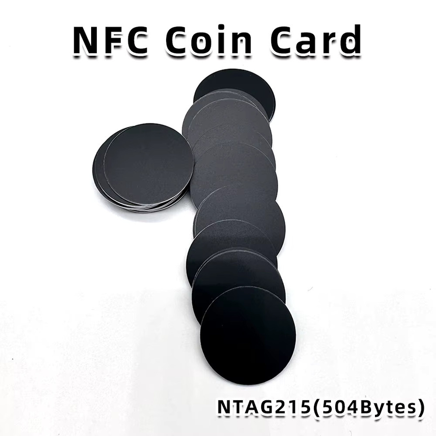 Guang Hongrun NFC RFID Tags Black Coin, 13,56 MHz, NFC 215, Durchmesser: 25 mm, 504 Bytes, kompatibel mit TagMo - Bild 3
