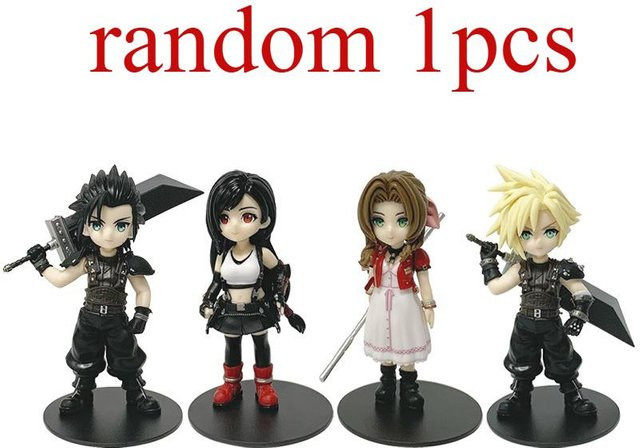 Fashnics Anime Figur Modell Cloud Strife Tifa Lockhart Aerith Gainsborough Zack Fair aus PVC in Multicolor, Höhe: 11,5 cm - Bild 1