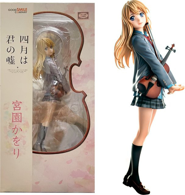 Bandai Shigatsu wa Kimi no Uso Miyazono Kaori Figur, 1/8 Modell, Kunststoff - Bild 1