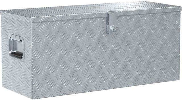 Aluminium-Aufbewahrungsbox VD Home Furnishing Silber, B/T/H: 90,5 x 35 x 40 cm - Bild 1