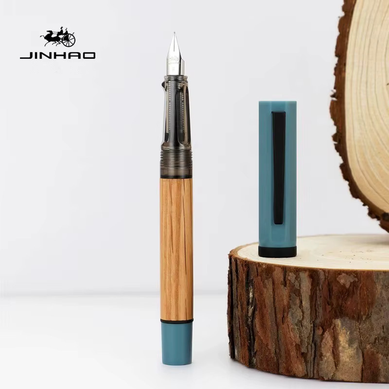 JINHAO 58 Luxus Füllfederhalter aus Holz mit EF Feder in Rot für Kalligraphie und Büro - Bild 4