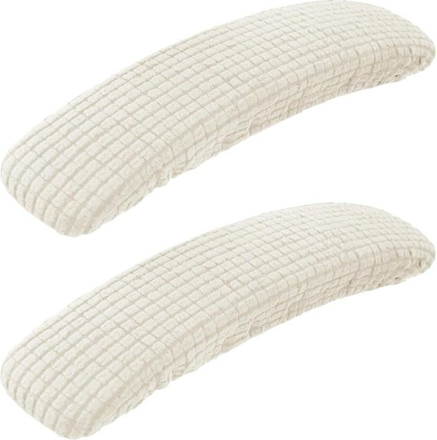 1 Paar dehnbare Armlehnenbezüge von Bestbags für Bürostühle in Beige, schmutzabweisend und waschbar - Bild 1