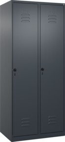 C+P Spind Classic PLUS Spind mit 2 Abteilen in Anthrazit, H x B x T: 185 x 80 x 50 cm - Bild 1