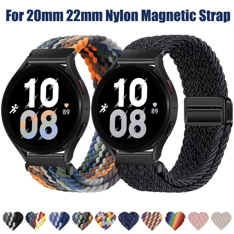 Magnetarmband Nylon, Bunt, Unisex, 20mm 22mm - Bild 1