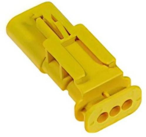 Molex Stiftgehäuse-Kabel 3-polig in Gelb - Bild 1