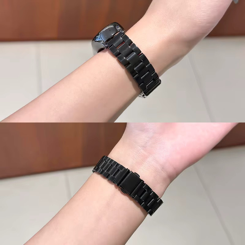 JBAILI Uhrenarmband Edelstahl, Schwarz, Unisex - Bild 3
