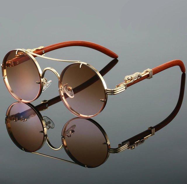 CICI Global Glasses Sonnenbrille, Rund, Vollrand, Metall, Multicolor, Unisex - Bild 1
