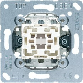 Jung Lichtschalter 533-2U Wechsler Aluminium Silber - Bild 1