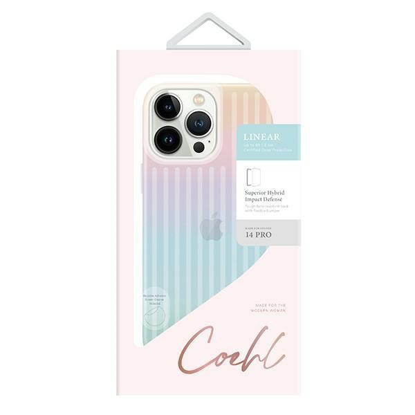 UNIQ Coehl Linear Opal Schutzhülle für dein iPhone 14 Pro in Multicolour - Bild 4