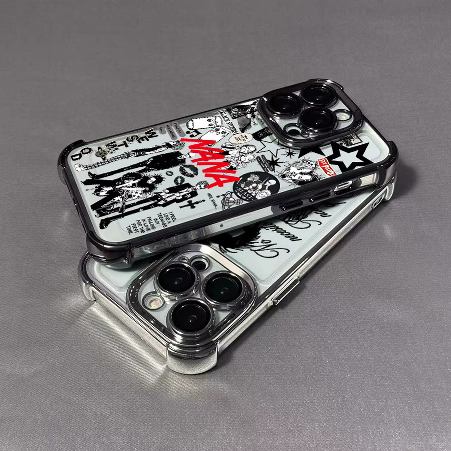 Anime Black Nana Handyhülle mit Airbag-Schutz für Xiaomi Poco X8 X7 X6 X5 X3 Pro Max 4G 5G in Schwarz und Multicolour - Bild 3