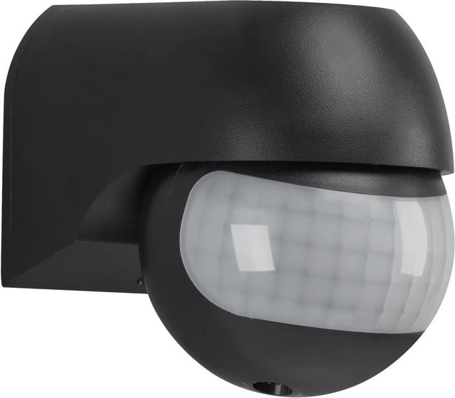Telefunken LED Bewegungsmelder mit 180 Grad Erfassungsbereich in Schwarz für den Garten und die Wandmontage (IP44) - Bild 1