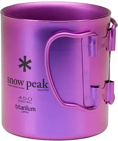 Doppelwandige Titan-Tasse Snow Peak in Purple, 450 ml - Bild 1
