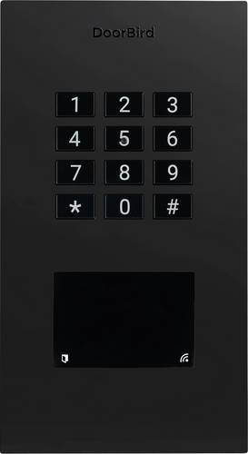 DoorBird Code-Tastatur mit RFID und Bluetooth in Schwarz, Unterputz-Montage, IP65 geschützt - Bild 1
