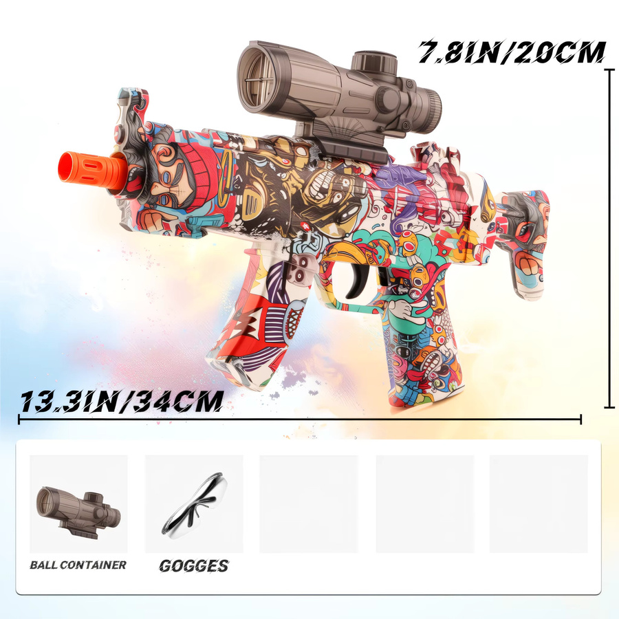 Braoom MP5 Manueller Slam Fire Gel Ball Blaster, Federbelastet - Bild 2