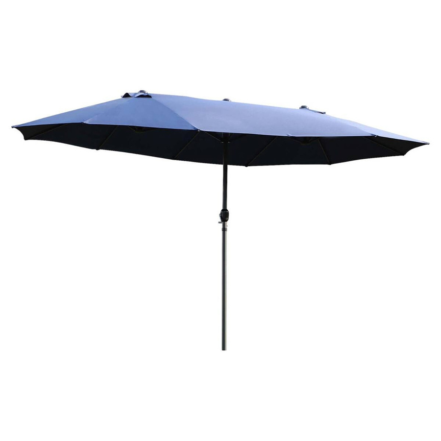 Outsunny Sonnenschirm aus Polyester und Stahl in Blau, B/H/T: 270 x 240 x 460 cm - Bild 2