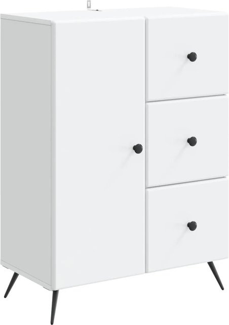 vidaXL Sideboard modern mit Schubladen in Weiß aus Holzwerkstoff, B/T/H: 66 x 34,5 x 90 cm - Bild 1