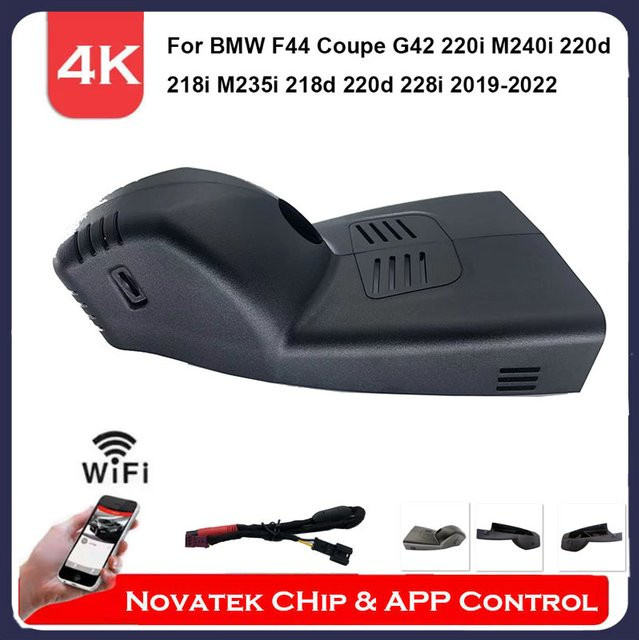 Sindarui 4K Dash Cam mit Wi-Fi für BMW 2er Gran Coupe F44 und Coupe G42, Schwarz - Bild 1
