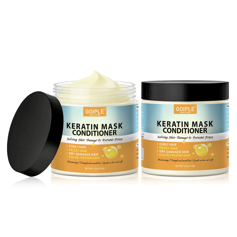 GOIPLE Keratin Haarmaske, Creme, für trockenes und strapaziertes Haar, 2 Stück - Bild 7