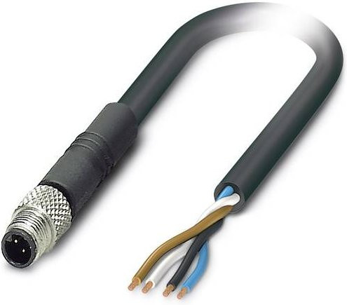 Phoenix Contact 1526282 Sensor-Aktor-Steckverbinder M8 Buchse gerade, 4-polig, schwarz, 5,00 m - Bild 1