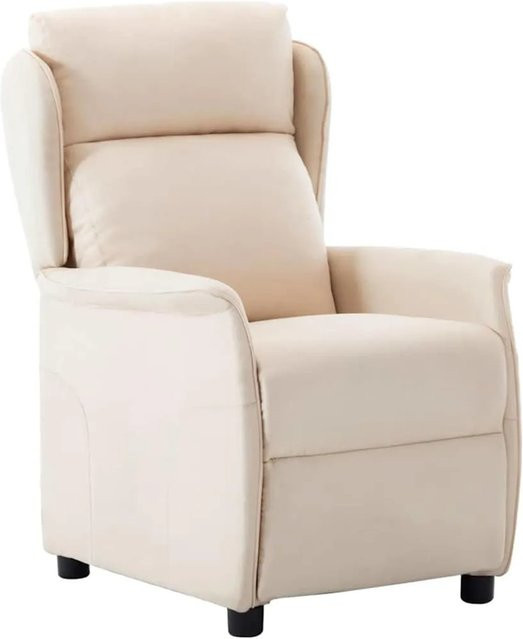 vidaXL Relaxsessel in Beige aus Stoff mit Armlehnen, B/T/H: 67,5 x 93,5 x 101,5 cm - Bild 1