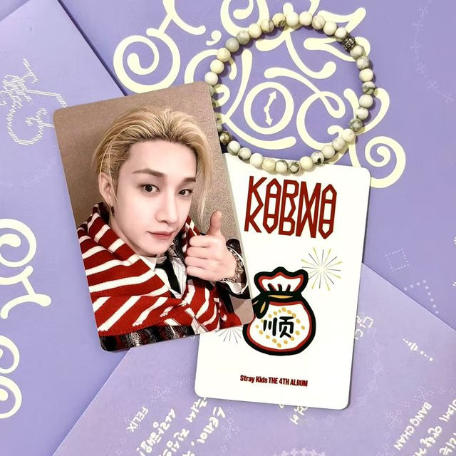 Stray Kids 4. Album KARMA POB Karte Bangchan China Shanghai Edition Multicolor - Bild 1
