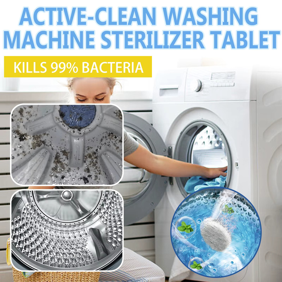 7 Stück jaysuing Waschmaschinenreiniger Tabletten in Weiß zur effizienten Flecken- und Geruchsentfernung für eine Tiefenreinigung - Bild 2