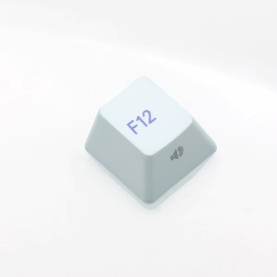 BGKYPRO 87-Tasten Tastenkappen im Cherry Profile aus PBT mit Dye-Sub-Verfahren in Frost Blue für mechanische Gaming-Tastaturen mit MX-Switches - Bild 1