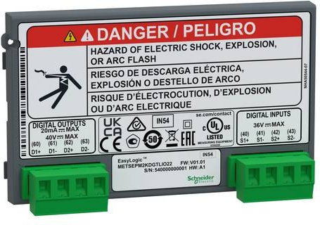 Schneider Electric METSEPM2KDGTLIO22 Erweiterungsmodul in Grau - Bild 1