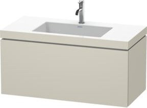 Duravit Waschtischunterschrank L-Cube c-bonded, wandhängend, Beige, B: 100 cm, T: 48 cm, H: 50 cm - Bild 1