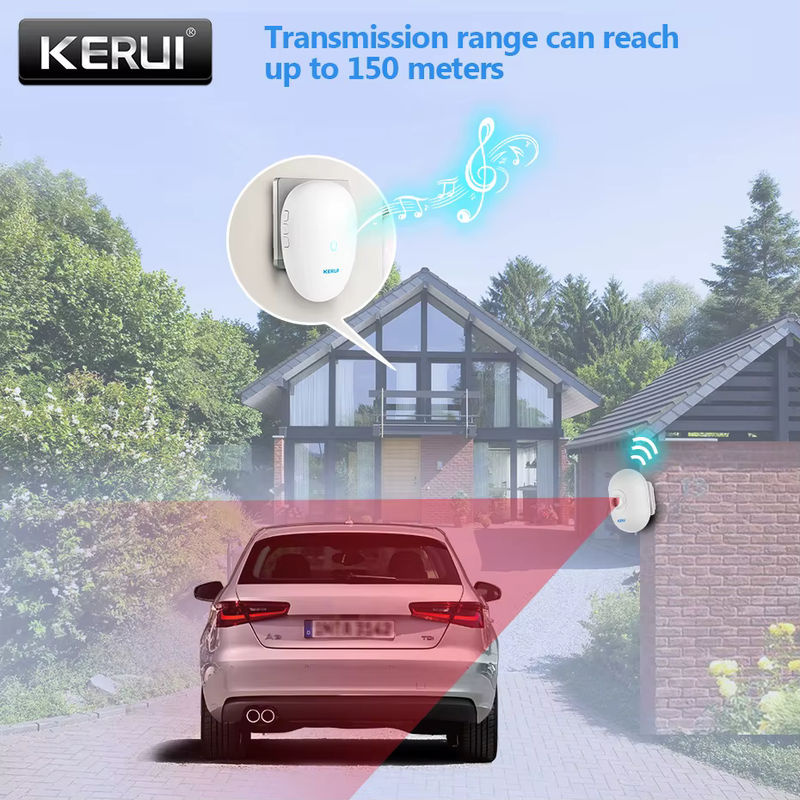KERUI Smart Home Einfahrt Alarm System mit wasserdichtem Bewegungsmelder in Weiß - Bild 2
