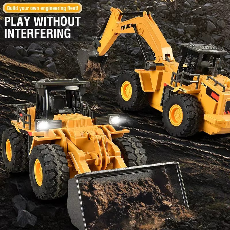 9Ch Ferngesteuerter Multifunktions-Muldenkipper Bulldozer Bagger, Fahrzeug - Bild 2