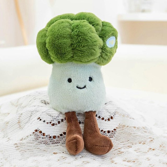 Bai Fen Bai Gemüse Plüschtier Aubergine Lotuswurzel, 15cm - Bild 1