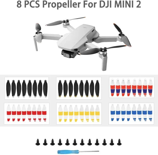 DJI Propeller 4726 Ersatzflügel Set für Mini 2 und Mini SE in Orange, 8 Stück - Bild 1