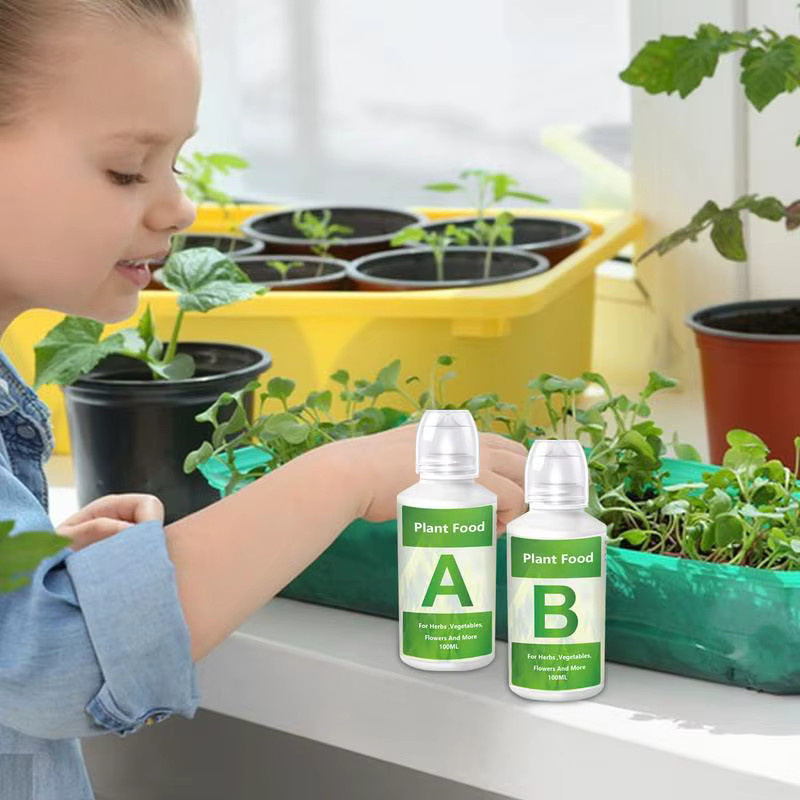 Dünger AB Zweiteiliges Set Flüssiger Pflanzendünger für Hydrokultur, Gemüse, Blumen und Rasen - Bild 2