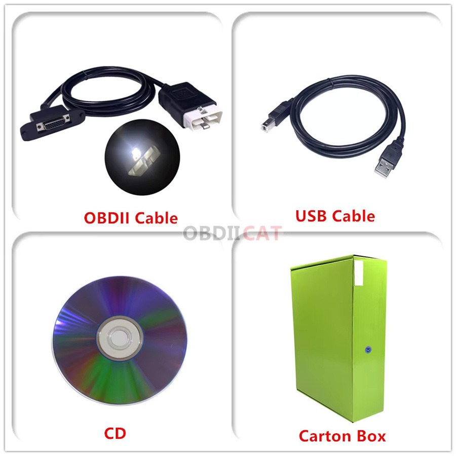 OBDIIVCI TCS RED 2021,11 OBD2 Diagnose Tool mit schwarzem Gehäuse für LKW und PKW - Bild 4