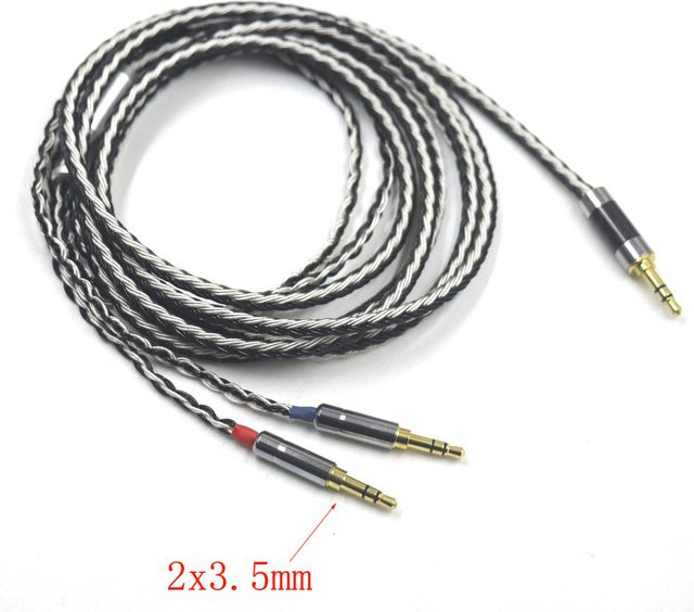 Haldane Kopfhörerkabel mit 16 Kernen und 4-poligem XLR auf Dual 3,5 mm Klinke für Hifiman Ananda Sundara HE1000se HE6se HE400 und Z7M2 - Bild 1