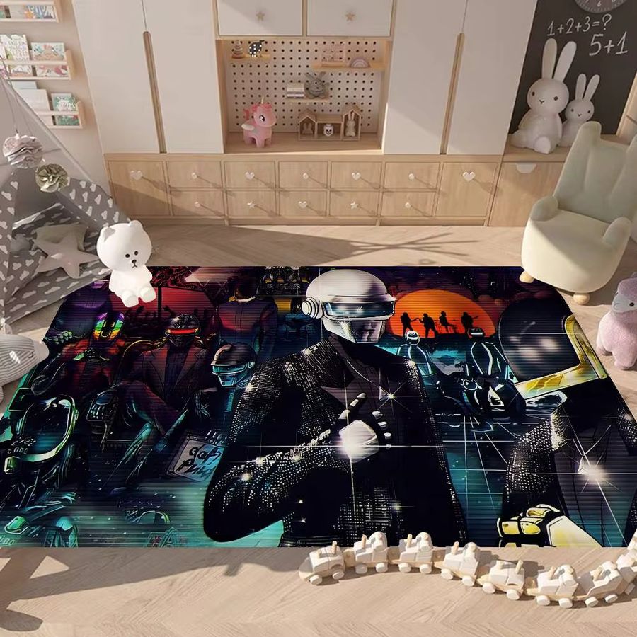Potdemiel Fußmatte Daft Punk Design, rutschfest und waschbar, Willkommensmatte für Wohnzimmer, Küche oder Eingangsbereich - Bild 5