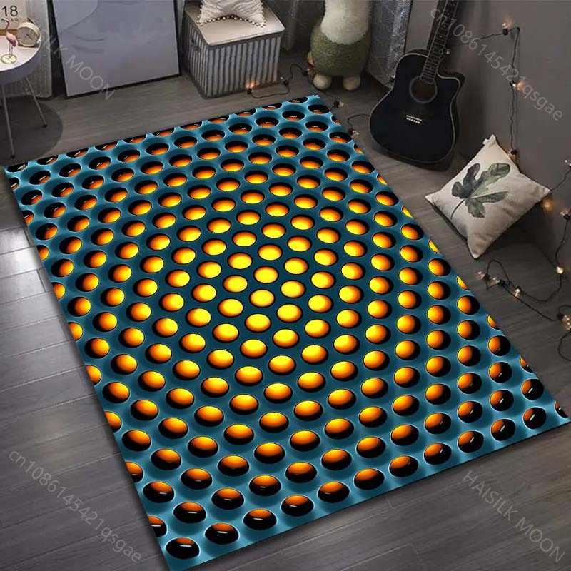 UQIDEHOME Karpetti Personalisierter 3D Teppich mit Punktdruck in Multicolour, Rechteckig, B/T: 60 x 40 cm - Bild 3