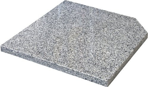 Doppler Granit Design-Platte ECO Beschwerplatte für Sonnenschirme, grau, Gewicht: 25 kg, Länge: 50 cm - Bild 1