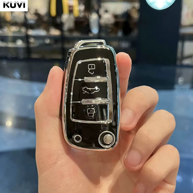 Kuvi TPU Schlüsselhülle für Audi A1 A3 A4 A5 A6 A7 Q3 Q5 Q7 TT als Schutz für deinen Autoschlüssel - Bild 2