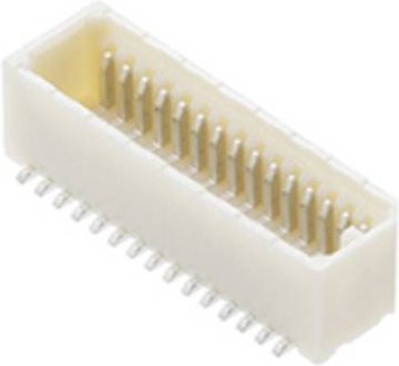 Molex Einbau-Stiftleiste Standard in Weiß mit 14 Polen und 0,8 mm Rastermaß - Bild 1