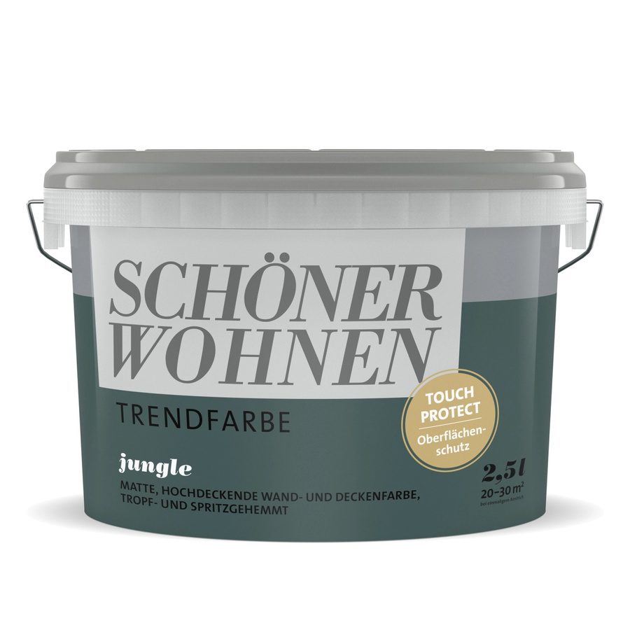 Schöner Wohnen Wandfarbe Jungle Green matt, 2,5 l - Bild 2