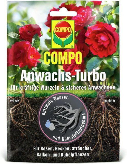 Compo Wurzel-Turbo Bewurzelungspulver für Rasen, Bäume, Sträucher, Rosen und Kübelpflanzen, 50 g - Bild 1