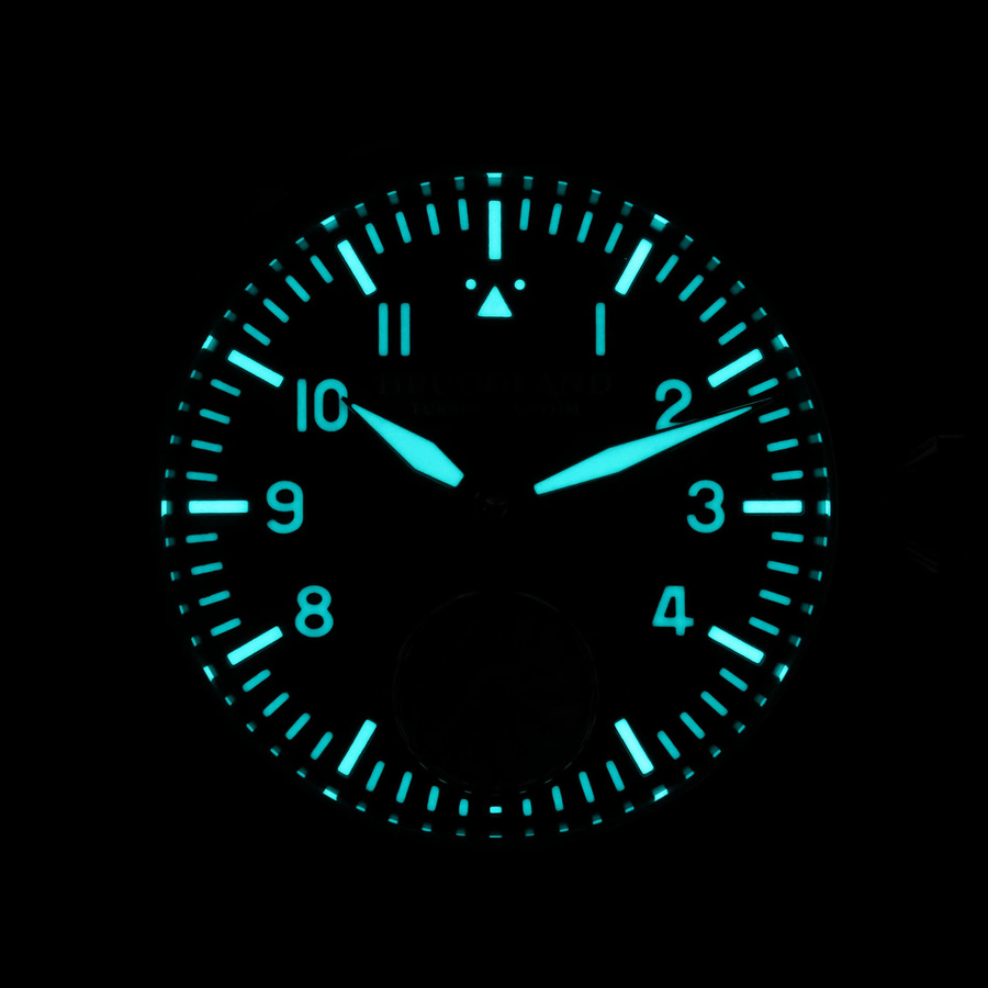 HRUODLAND Armbanduhr, Edelstahl, Handaufzug, Saphirglas, Herren - Bild 3