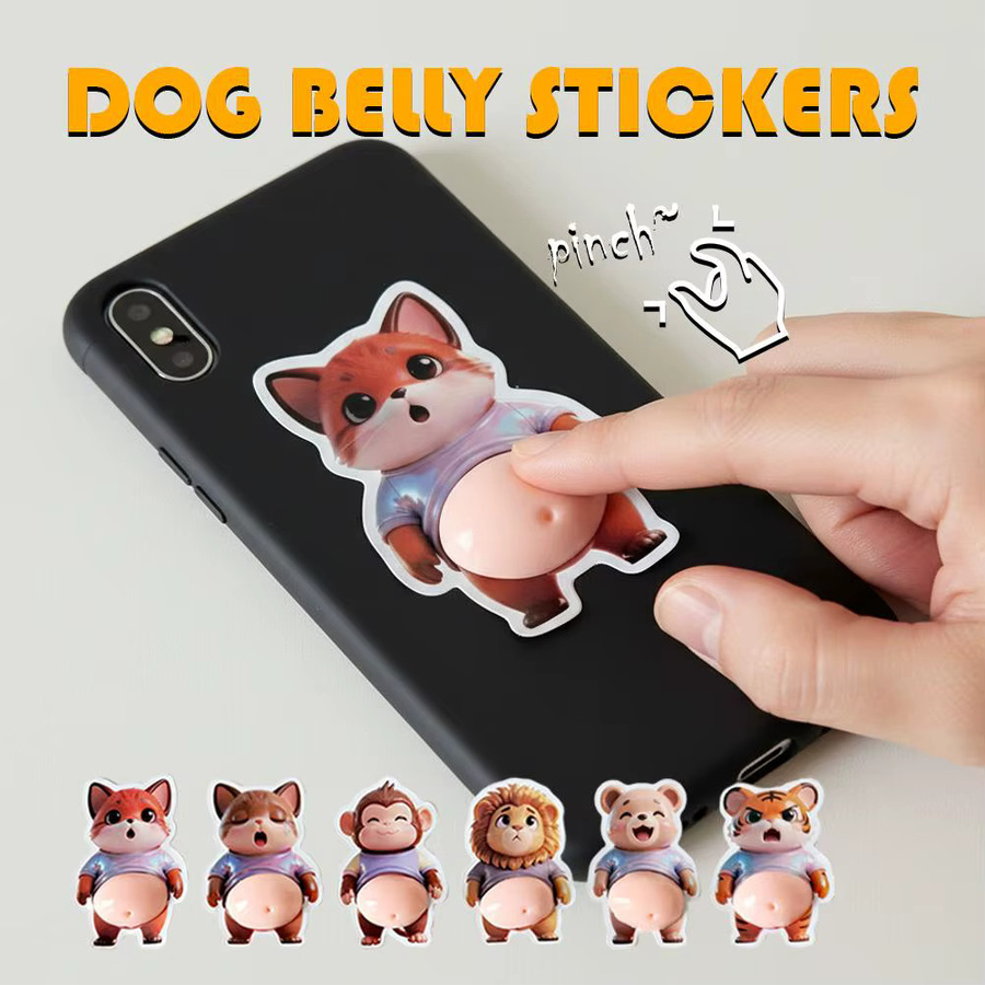 Süße Tiere 3D Puffy Aufkleber, weiche dekorative Bauchtiere in Multicolour für Handyhülle und Scrapbooking - Bild 2