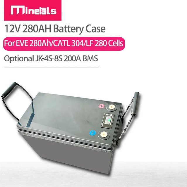 Jikong DIY Tragbare Batterie Box mit 200A BMS und TFT LCD Display für 4S Batterien (280Ah/230Ah) in 12V Ausführung - Bild 1