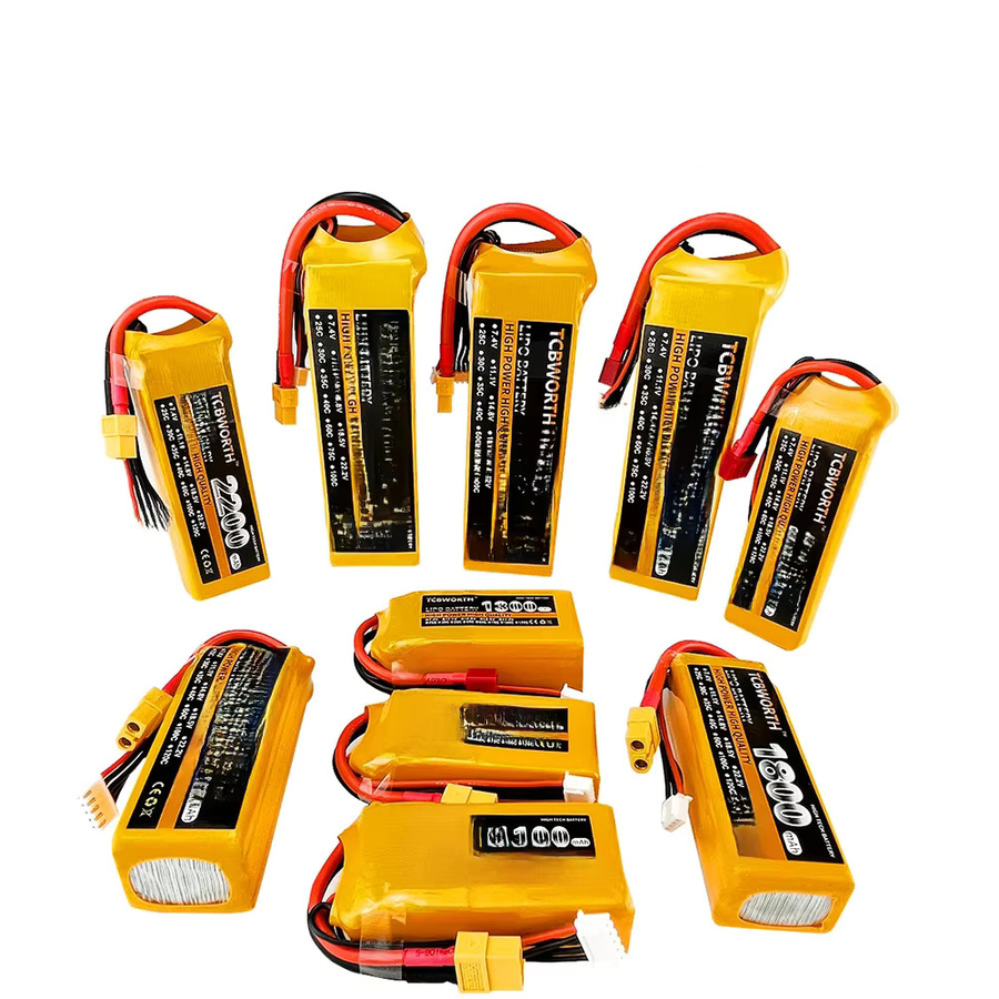 TCBWORTH LiPo Akku mit XT60-T Deans Plug in Gelb, 2200mAh - Bild 1