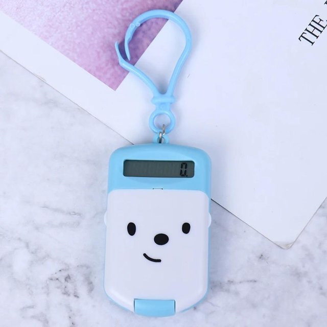 Niedriger Cartoon Mini Taschenrechner mit 8-stelliger Ziffernanzeige als Schlüsselanhänger in Blau von Yiran Furniture - Bild 1